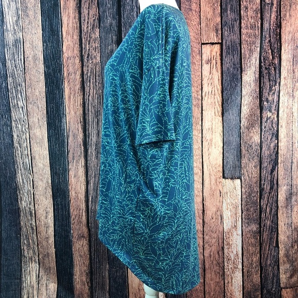 LuLaRoe Irma Tunic Blue Green XXS - Picture 4 of 7
